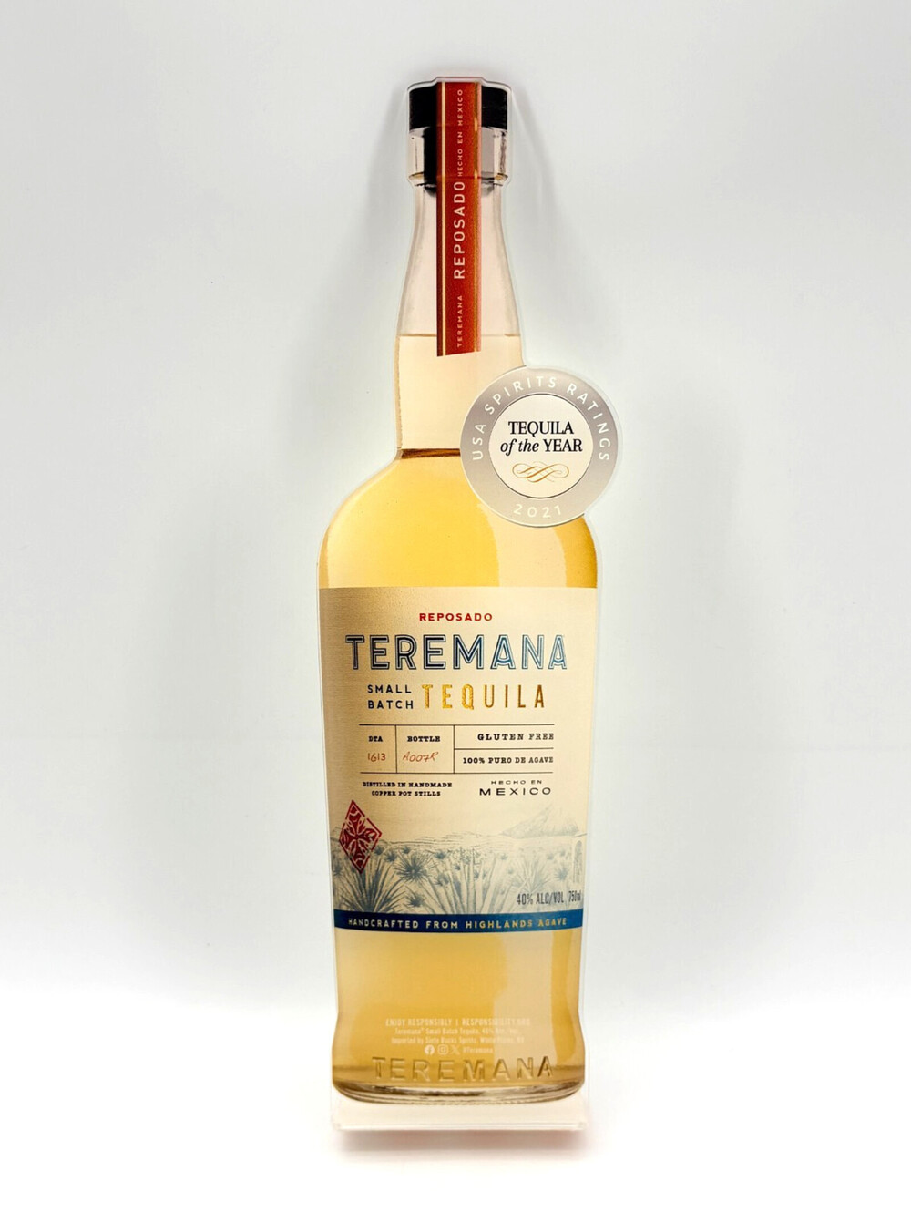 NIB Teremana Tequila Acrylic Bottle Cutout Sign